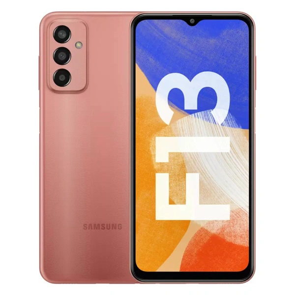 Samsung Galaxy F13 Mobile Phone - Sunrise Copper, 4GB RAM + 64GB Storage - Sunrise Copper