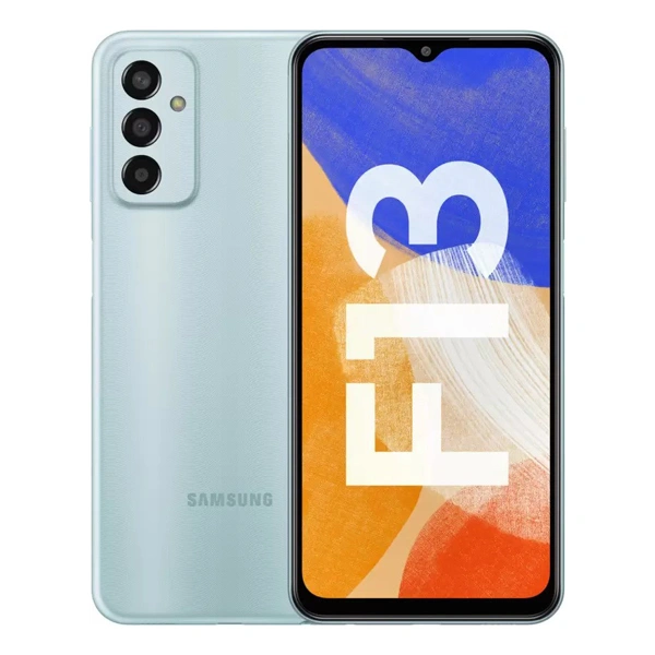 Samsung Galaxy F13 Mobile Phone - Waterfall Blue, 4GB RAM + 64GB Storage - Waterfall Blue