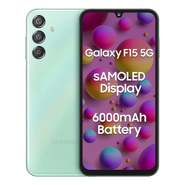 Samsung Galaxy F15 5G Mobile Phone - Jazzy Green, 6GB + 128 GB Storage - Jazzy Green