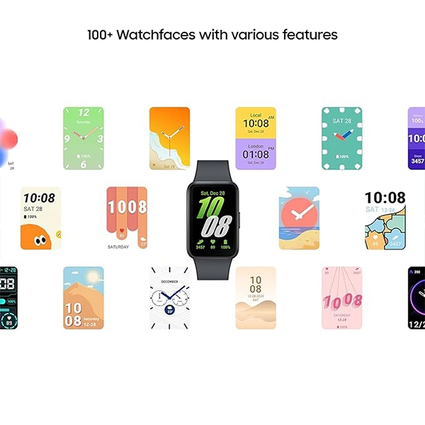 Samsung Galaxy Fit3 40mm AMOLED Display Watch - Silver - Silver