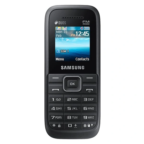 Samsung Guru FM Plus SM-B110E Keypad Phone - Black - Black