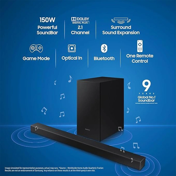 Samsung HW-T42E/XL Dolby Digital Bluetooth Soundbar