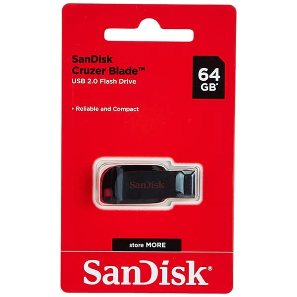 SanDisk Cruzer Blade USB Flash Drive - 64 GB