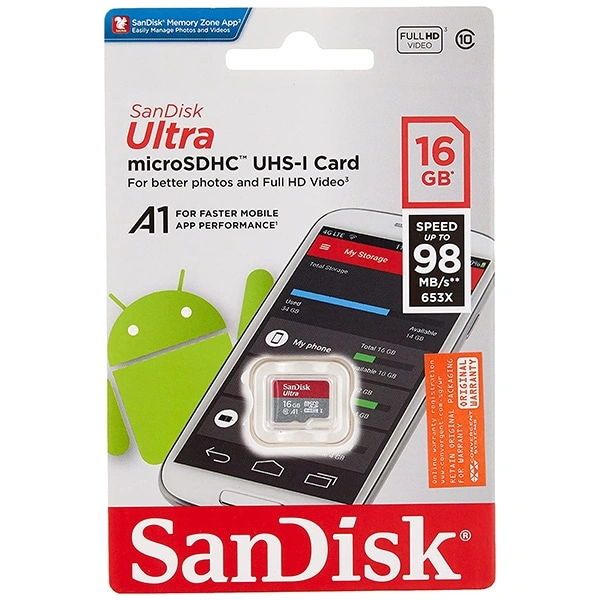 SanDisk Ultra microSD UHS-I Card 120MB/s R - 256 GB
