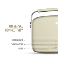 Carvaan Saregama Carvaan Hindi Portable Music Player with 5000 Preloaded Songs - White - White