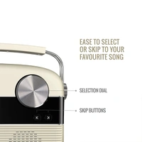 Carvaan Saregama Carvaan Hindi Portable Music Player with 5000 Preloaded Songs - White - White