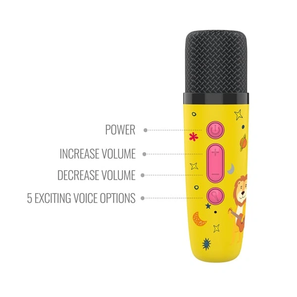 Carvaan Saregama Carvaan Mini Kids With Wireless Mic - Yellow - Yellow