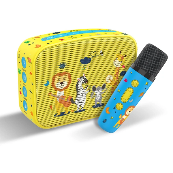 Carvaan Saregama Carvaan Mini Kids With Wireless Mic - Yellow - Yellow
