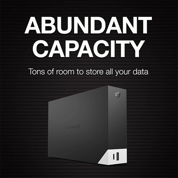 Seagate One Touch Hub 6TB Desktop External HDD – USB-C & USB 3.0 Port