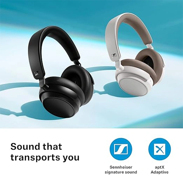 Sennheiser Accentum Plus Wireless Bluetooth Over Ear Headphones - White - White