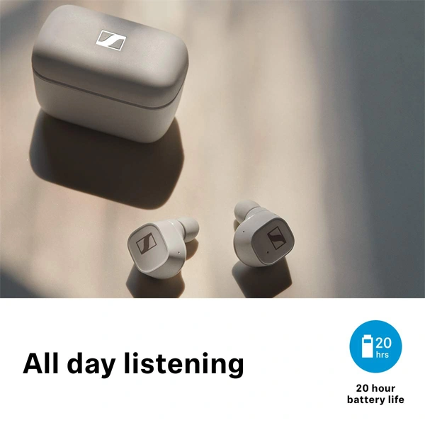 Sennheiser CX 400BT True Wireless Earbuds - White - White