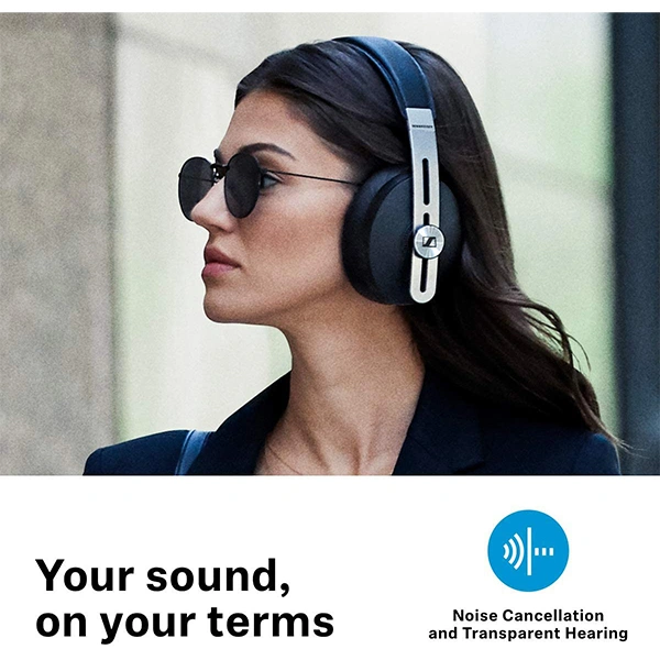 Sennheiser Momentum 3 Wireless Active Noise Cancellation Bluetooth Headphone - Black, Blue, White