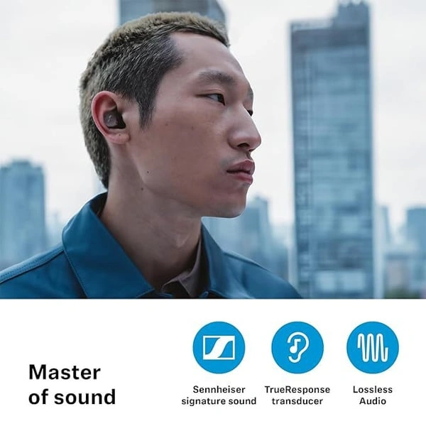 Sennheiser Momentum 4 True Wireless Smart Earbuds - Black Graphite - Black Graphite