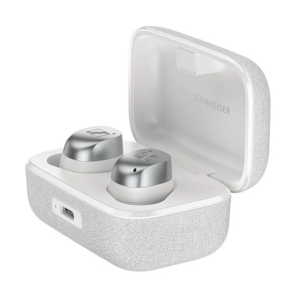 Sennheiser Momentum 4 True Wireless Smart Earbuds - White Silver - White Silver