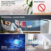 SHARP DW-J27FM-S Air Purifier with dehumidifier