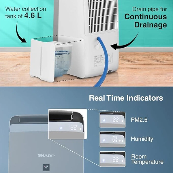SHARP DW-J27FM-S Air Purifier with dehumidifier