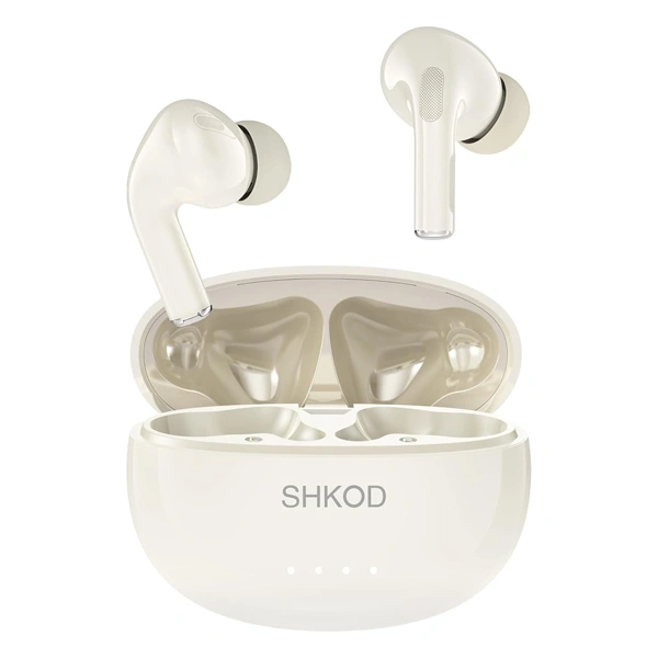 SHKOD AirLits3 Pro True Wireless Earbuds - Moonlight White - Moonlight White