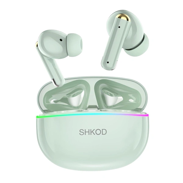 SHKOD AirLits5 Pro True Wireless Earbuds - Emerald Green - Emerald Green