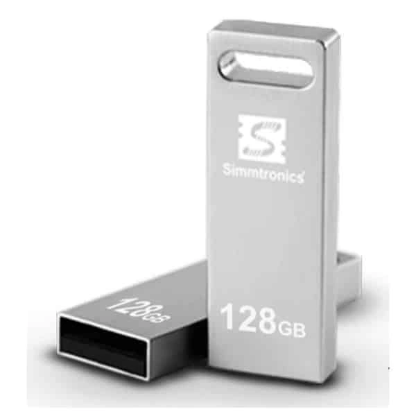 Simmtronics 2.0 USB Flash Drive with Metal Body - 128 GB