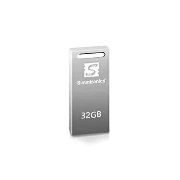 Simmtronics 2.0 USB Flash Drive with Metal Body - 32 GB