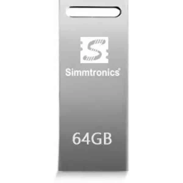 Simmtronics 2.0 USB Flash Drive with Metal Body - 64 GB