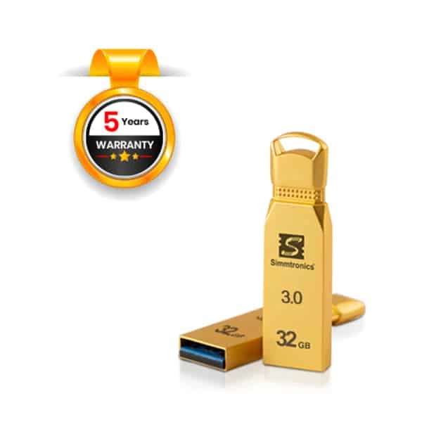Simmtronics 3.0 USB Flash Drive with Metal Body - 32 GB