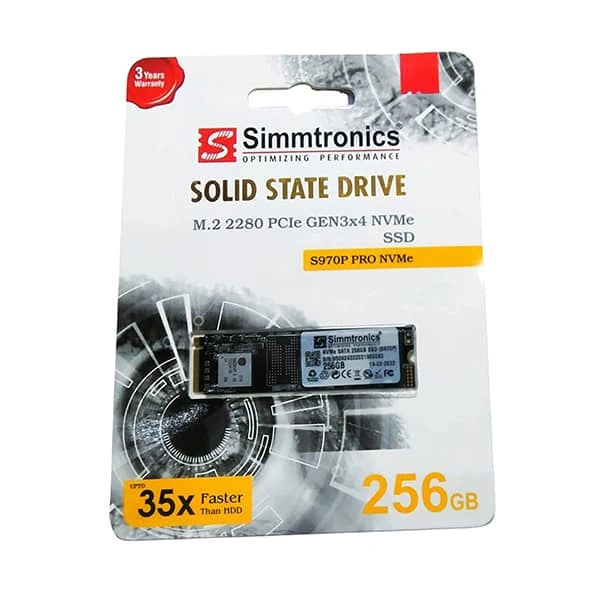 Simmtronics M.2 Sata Solid State Drive - SSD - 256 GB