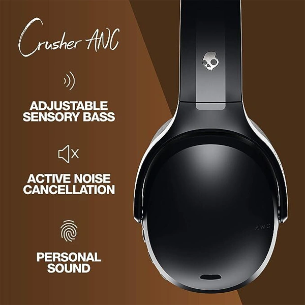 Skullcandy Crusher ANC Wireless Headphone - Tan Black