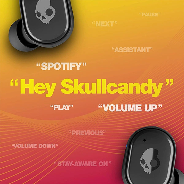 Skullcandy Grind Bluetooth Truly Wireless in Ear Earbuds with Mic with Voice Control - Black - Black