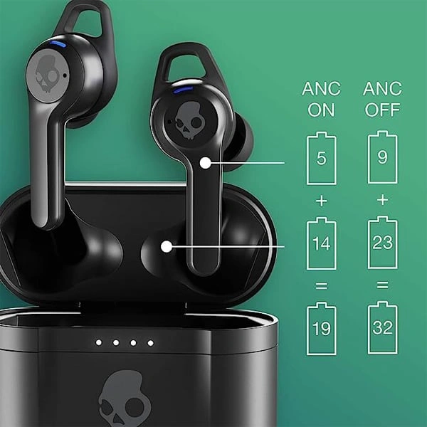 Skullcandy Indy ANC True Wireless in-Ear Bluetooth Earbuds - Grey - Grey