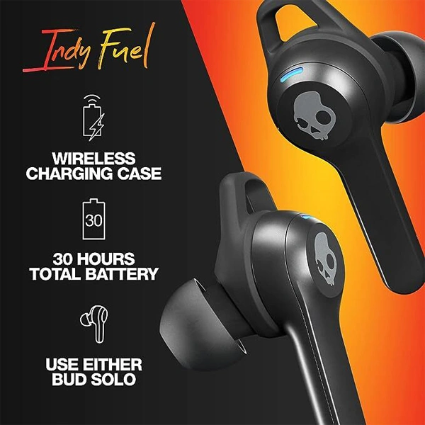 Skullcandy Indy Fuel Truly Wireless Earbuds - Black