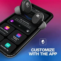 Skullcandy Mod True Wireless in-Ear Earbuds - Light Grey Blue - Light Grey Blue