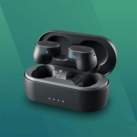 Skullcandy Sesh ANC True Wireless in-Ear Earbuds - Black, Light Grey Blue