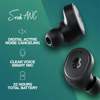 Skullcandy Sesh ANC True Wireless in-Ear Earbuds - Black, Light Grey Blue