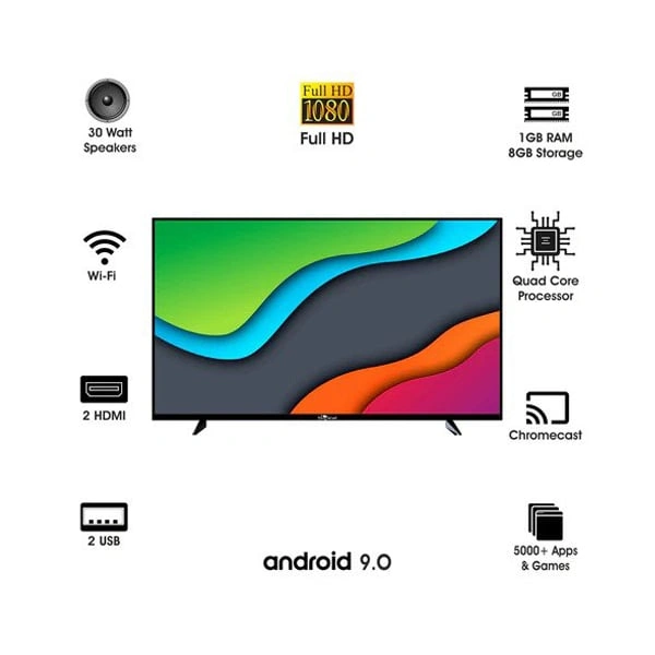 Skywall SKYWALL 32SWRR Pro 80 cm (32 inches) Full HD Smart Android LED TV