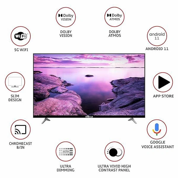 Skywall SkyWall 50SW-VS 127 cm (50 inches) 4K Ultra HD Smart LED TV