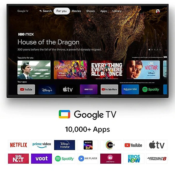 Sony Bravia 108 cm (43 inches) 4K Ultra HD Smart LED Google TV KD-43X70L - Black
