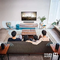 Sony HT-S40R 5.1CH Dolby Audio Soundbar for TV with Subwoofer & Wireless Rear Speakers - Black
