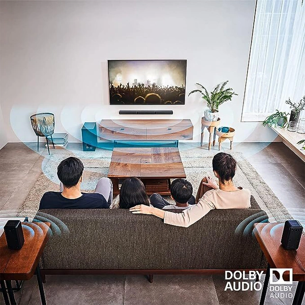 Sony HT-S40R 5.1CH Dolby Audio Soundbar for TV with Subwoofer & Wireless Rear Speakers - Black