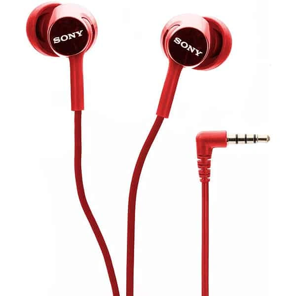 Sony MDR-EX155AP Wireless in Ear Headphone - Red - Red