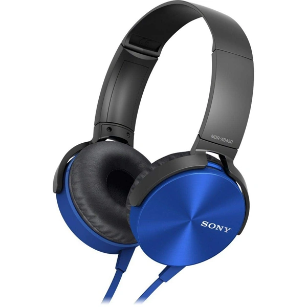 Sony MDR-XB450AP Wired Extra Bass Headphones - Blue - Blue