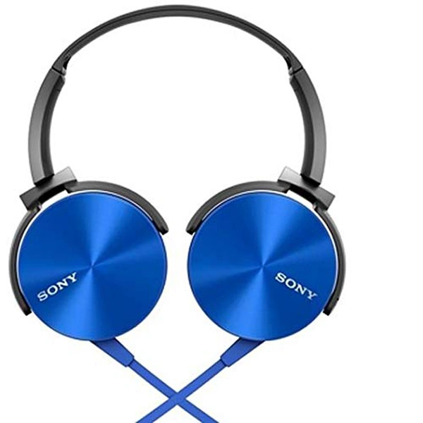 Sony MDR-XB450AP Wired Extra Bass Headphones - Blue - Blue