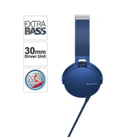 Sony MDR-XB550AP Wired Extra Bass Headphones - Blue - Blue