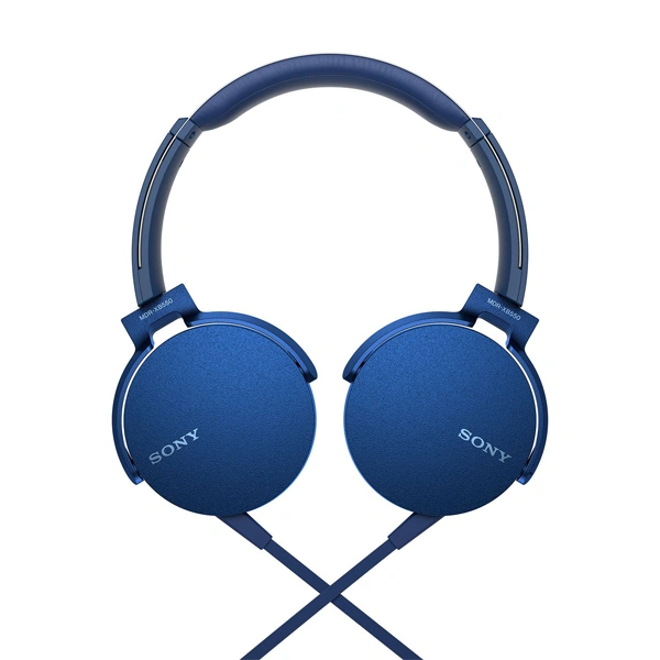 Sony MDR-XB550AP Wired Extra Bass Headphones - Blue - Blue