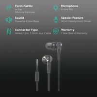 Sony MDR-XB55AP Wired in Ear Headphones with Mic - Blue - Blue