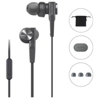 Sony MDR-XB55AP Wired in Ear Headphones with Mic - Blue - Blue
