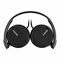 Sony MDR-ZX110AP Wired On-Ear Headphones - Black - Black