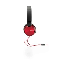 Sony MDR-ZX310AP On-ear Wired Sound Monitoring Headphones with mic - Red - Red
