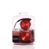 Sony MDR-ZX310AP On-ear Wired Sound Monitoring Headphones with mic - Red - Red