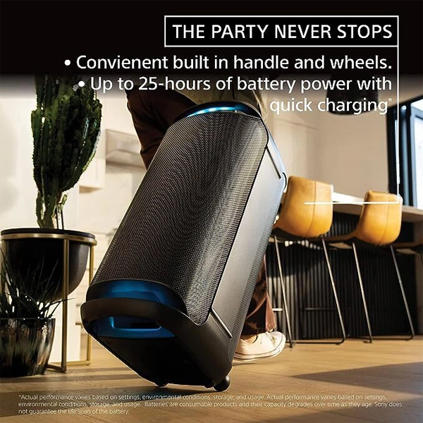Sony SRS-XV800 X-Series Wireless Portable Bluetooth Karaoke Party Speaker - Black